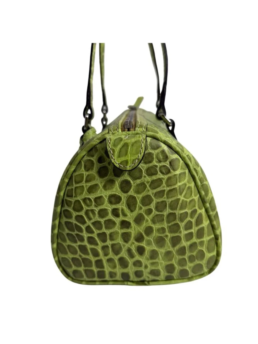 VTG Dooney & Bourke Alligator Croc Embossed Kiwi Green Leather Bag NWT